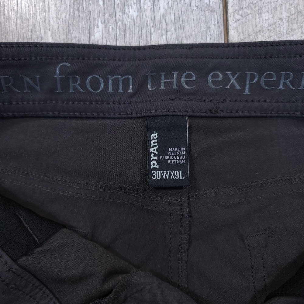 Prana Brion Shorts Men 30 Charcoal Grey Stretch Hiking Outdoor 9 Inch Inseam - Picture 6 of 6